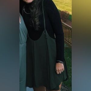 Free People jumper style dark green dress